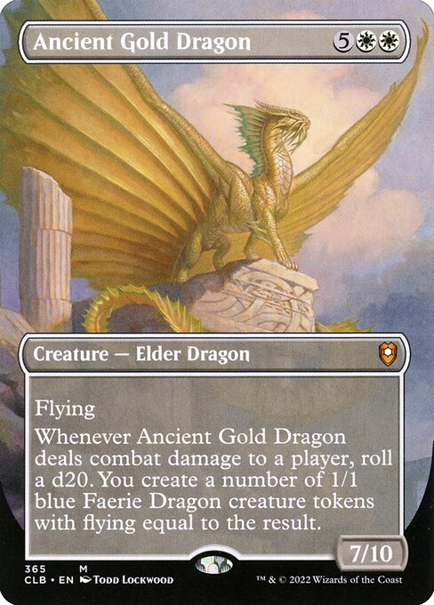Ancient Gold Dragon (365) - BORDERLESS - NM