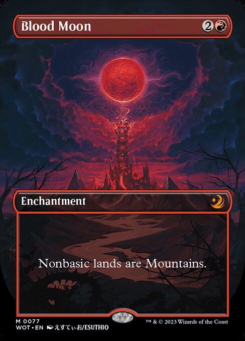 Blood Moon (77) - BORDERLESS - FULL ART - NM