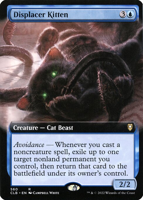 Displacer Kitten (560) - EXTENDED ART (Foil) - NM