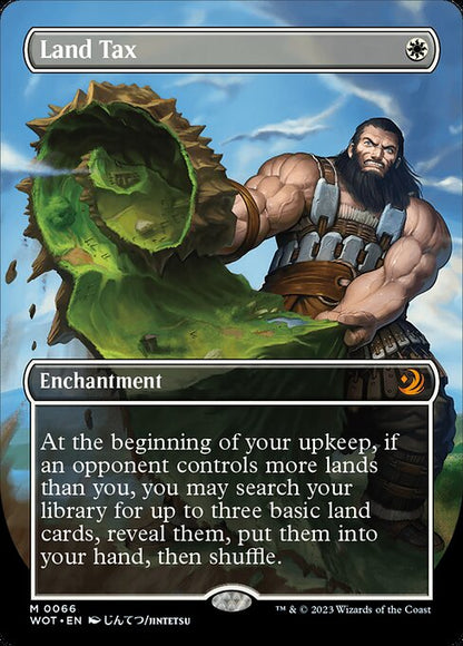Land Tax (66) - BORDERLESS - FULL ART - NM