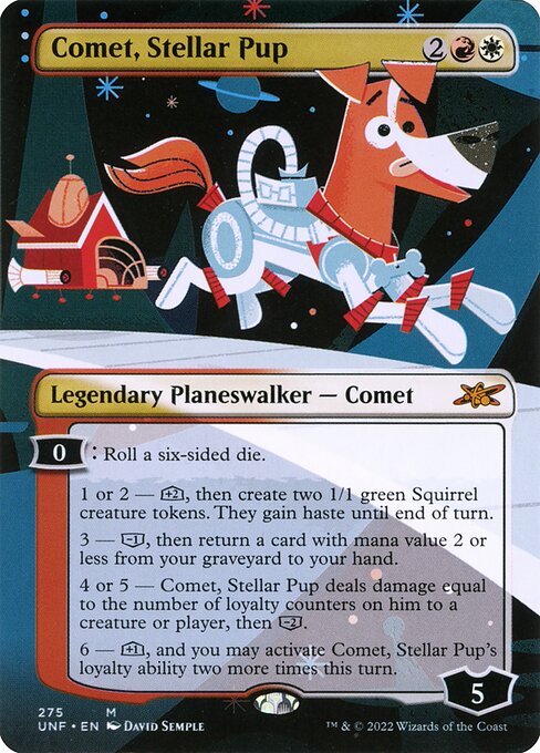 Comet, Stellar Pup (275) - BORDERLESS (Foil) - NM