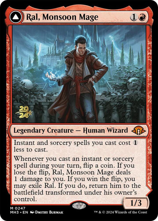 Ral, Monsoon Mage // Ral, Leyline Prodigy (247s) (Foil) - NM