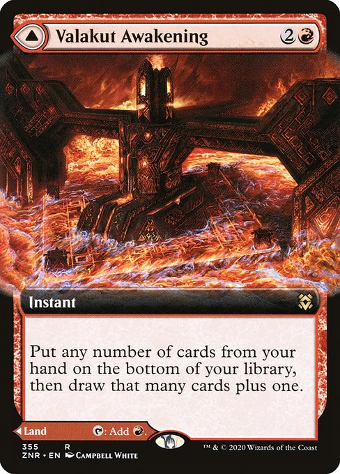 Valakut Awakening // Valakut Stoneforge (355) - EXTENDED ART - NM