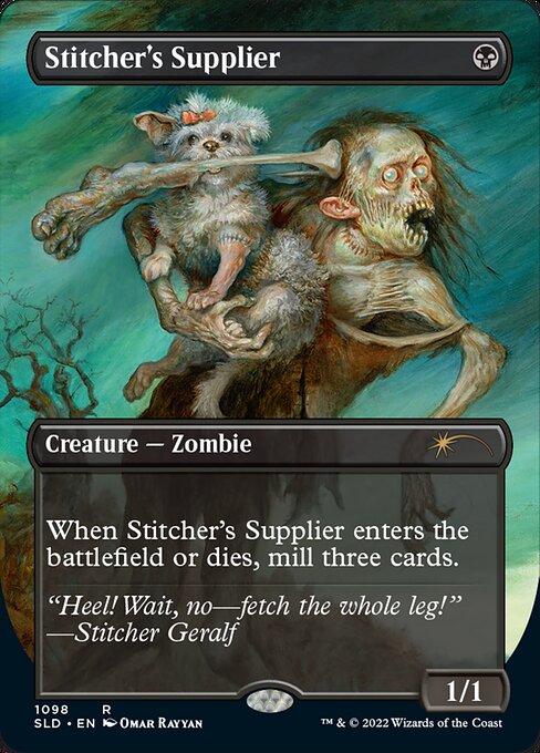 Stitcher's Supplier (1098) - BORDERLESS - FULL ART (Foil) - NM