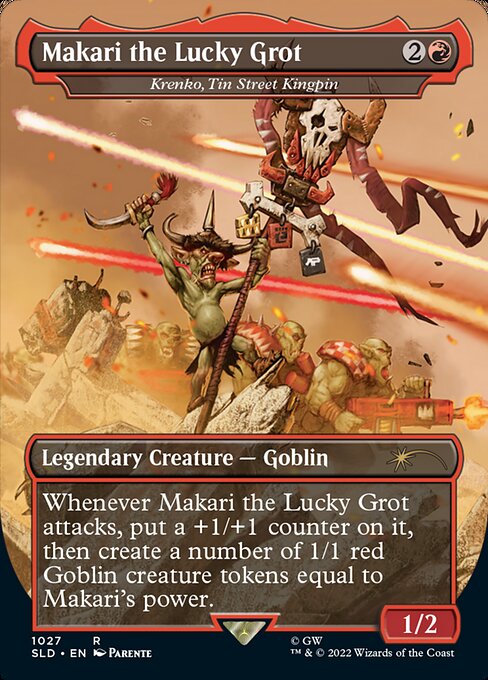 Krenko, Tin Street Kingpin (1027) - BORDERLESS - FULL ART (Foil) - NM