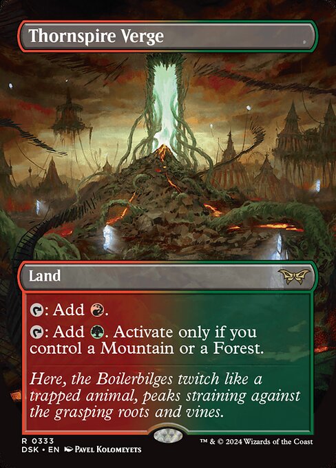 Thornspire Verge (333) - BORDERLESS - FULL ART - NM