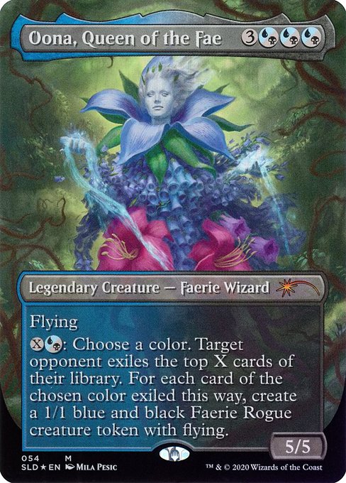 Oona, Queen of the Fae (54) - BORDERLESS - FULL ART (Foil) - NM