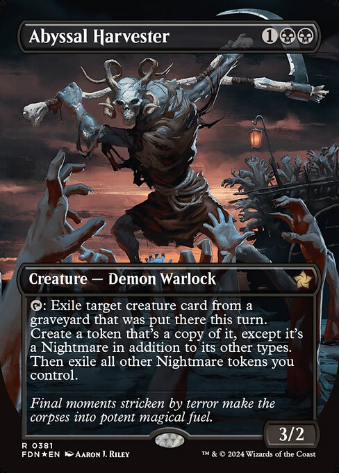 Abyssal Harvester (381) - BORDERLESS (Foil) - NM