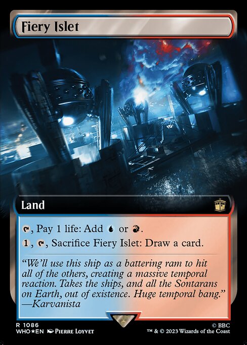Fiery Islet (1086) - EXTENDED ART (Foil) - NM