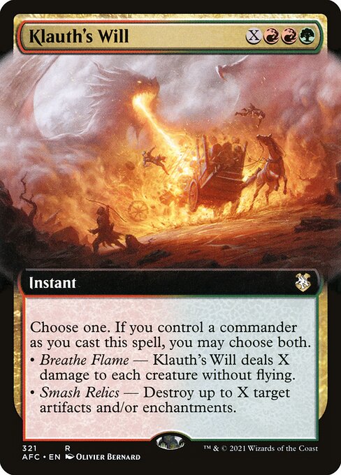Klauth's Will (321) - EXTENDED ART - NM