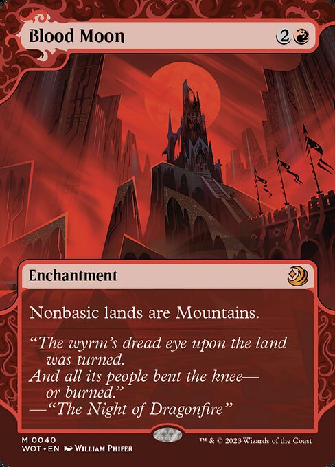 Blood Moon (40) - BORDERLESS (Foil) - NM
