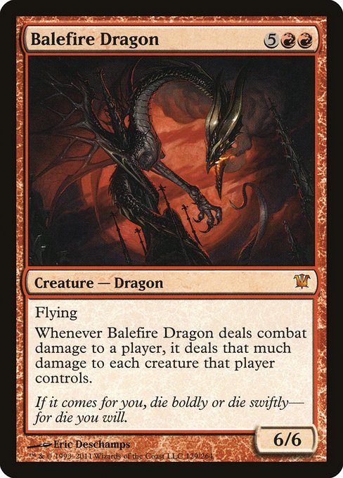 Balefire Dragon (129) - NM