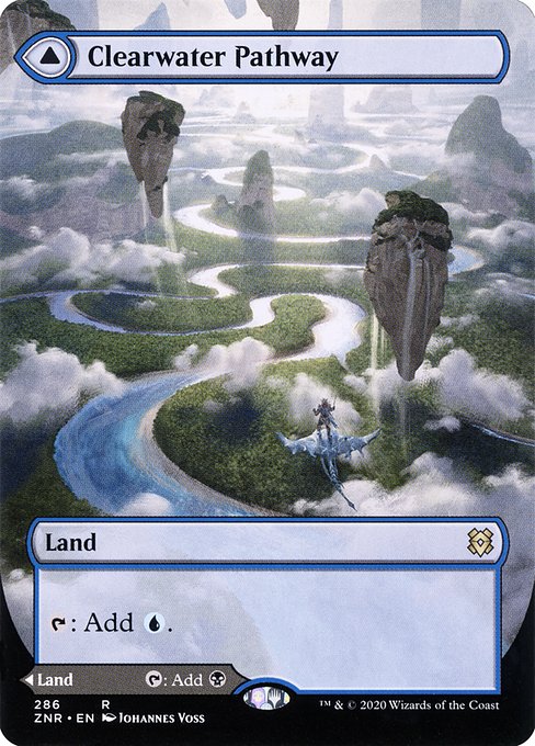 Clearwater Pathway // Murkwater Pathway (286) - BORDERLESS (Foil) - NM