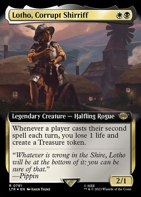 Lotho, Corrupt Shirriff (781) - EXTENDED ART (Foil) - NM