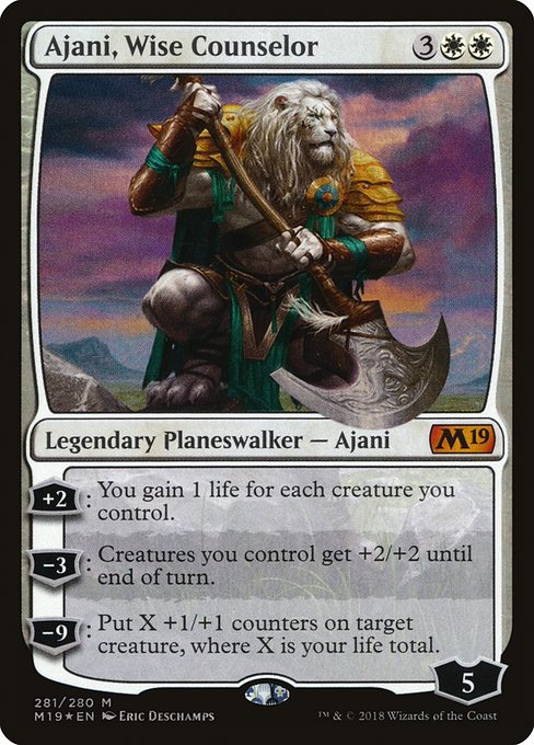 Ajani, Wise Counselor (281) (Foil) - NM