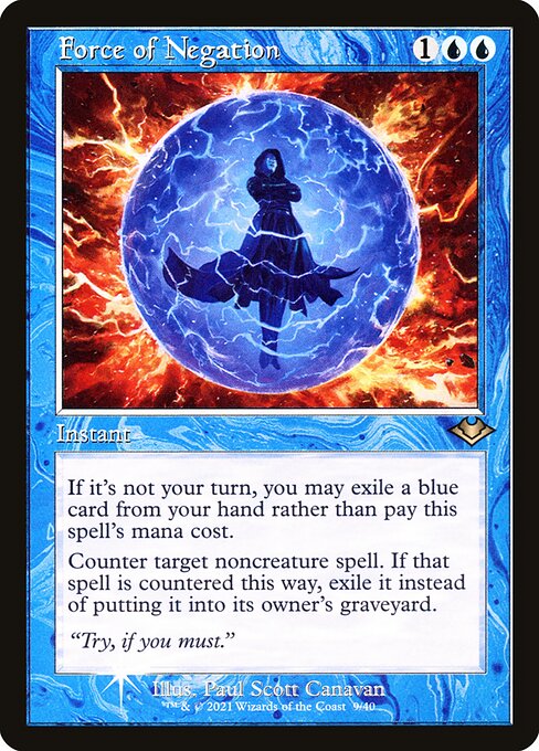 Force of Negation (9) (Etched) - NM