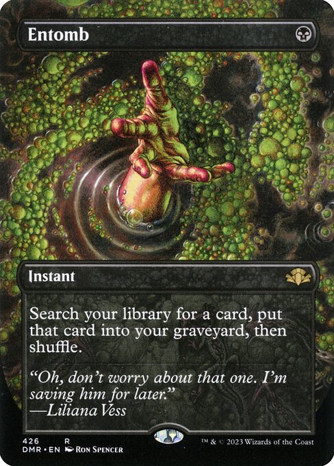 Entomb (426) - BORDERLESS - FULL ART (Foil) - NM