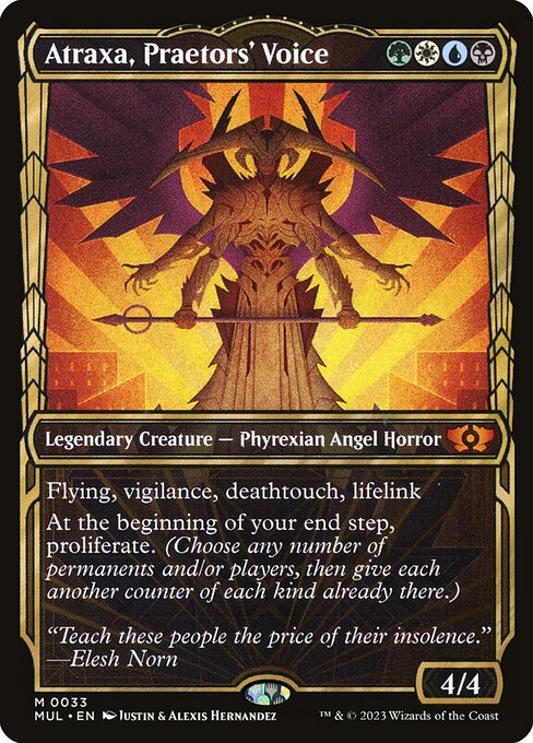Atraxa, Praetors' Voice (33) - SHOWCASE - FULL ART - NM