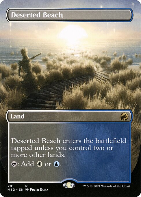 Deserted Beach (281) - BORDERLESS - FULL ART - NM