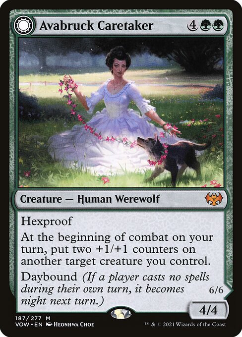Avabruck Caretaker // Hollowhenge Huntmaster (187) (Foil) - NM
