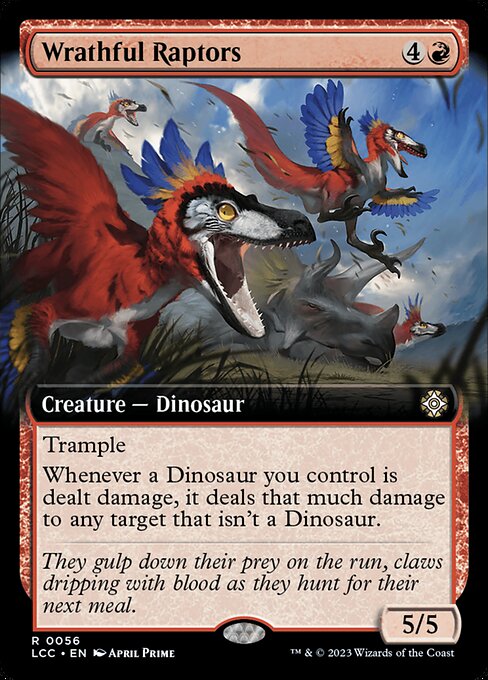 Wrathful Raptors (56) - EXTENDED ART - NM