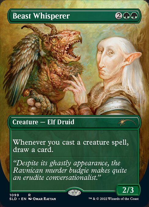 Beast Whisperer (1099) - BORDERLESS - FULL ART (Foil) - NM