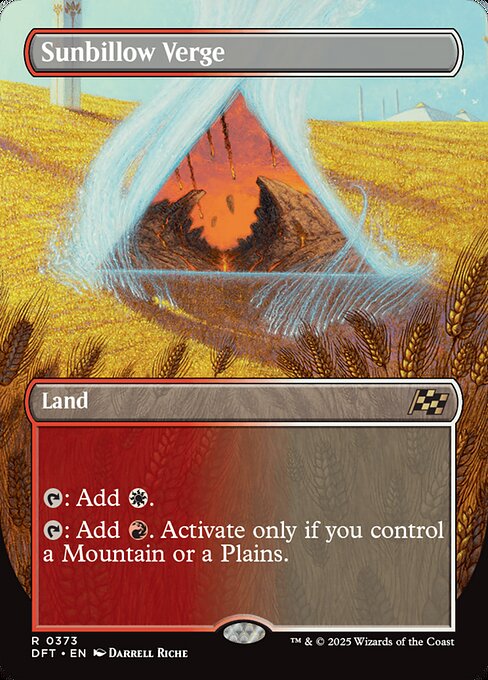 Sunbillow Verge (373) - BORDERLESS (Foil) - NM