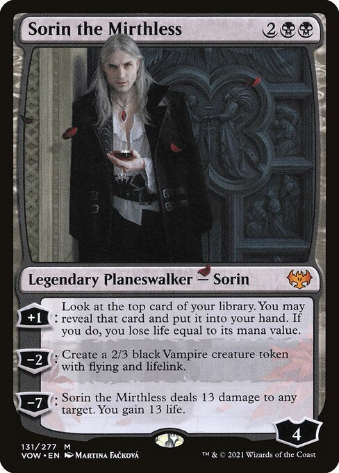 Sorin the Mirthless (131) - NM