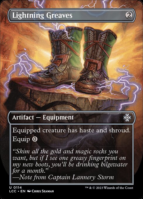 Lightning Greaves (114) - BORDERLESS - NM