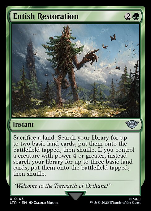 Entish Restoration (163) (Foil) - NM
