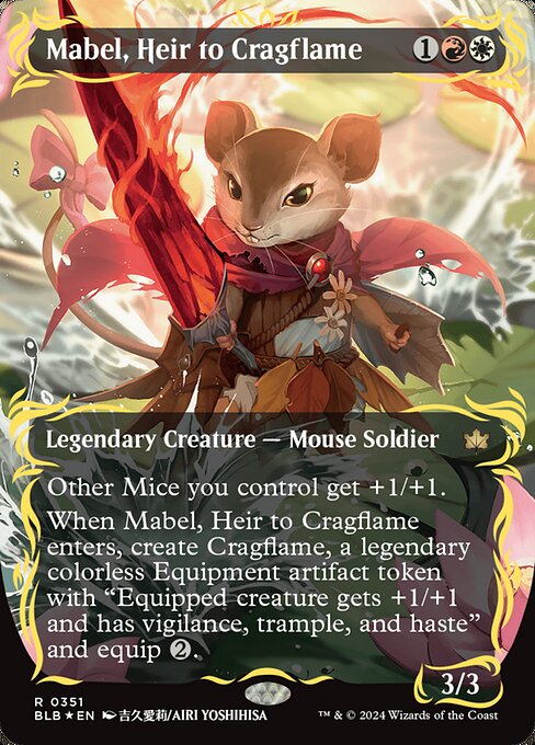 Mabel, Heir to Cragflame (351) - BORDERLESS (Foil) - NM