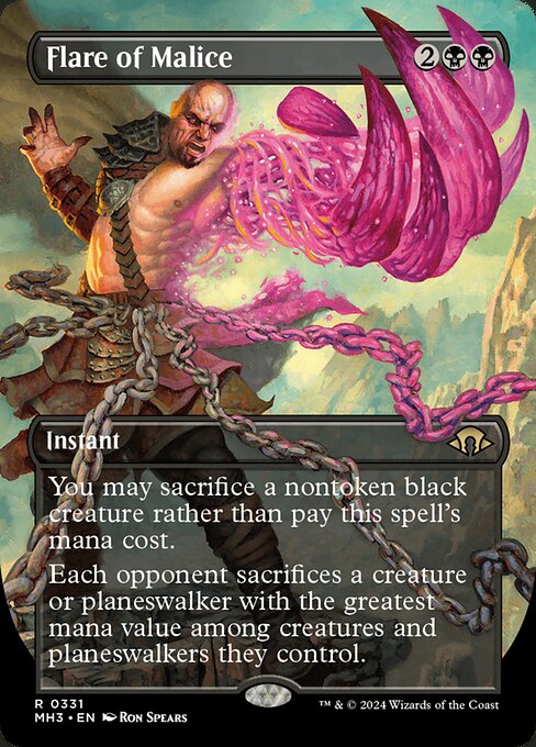 Flare of Malice (331) - BORDERLESS (Foil) - NM
