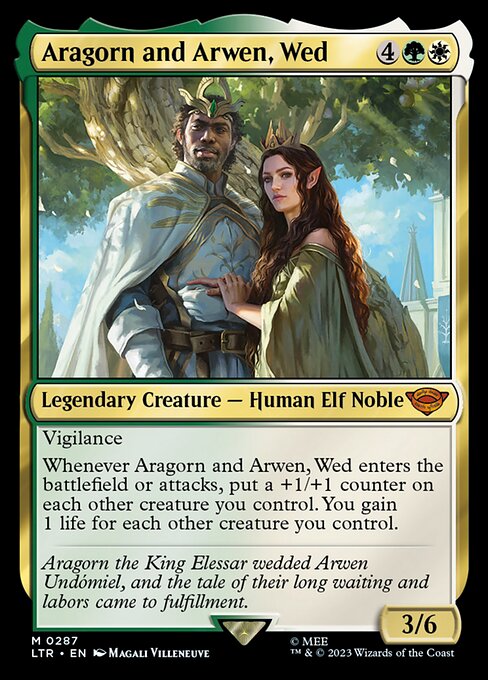 Aragorn and Arwen, Wed (287) (Foil) - NM