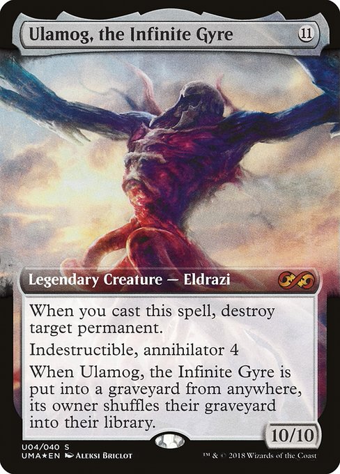 Ulamog, the Infinite Gyre (U4) - EXTENDED ART (Foil) - NM