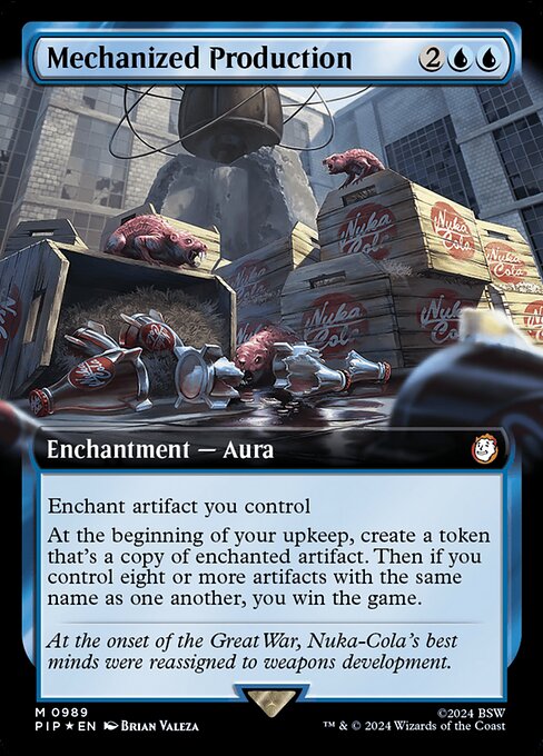 Mechanized Production (989) - EXTENDED ART (Foil) - NM