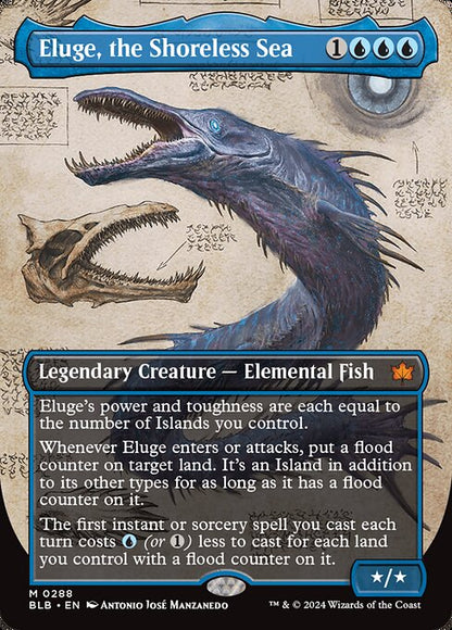 Eluge, the Shoreless Sea (288) - BORDERLESS (Foil) - NM