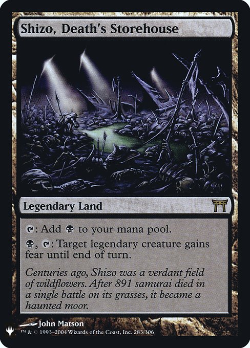 Shizo, Death's Storehouse (CHK-283) (Foil) - NM
