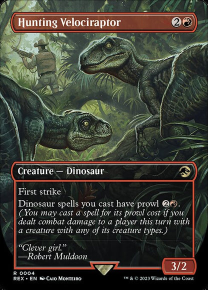 Hunting Velociraptor (4) - BORDERLESS - NM