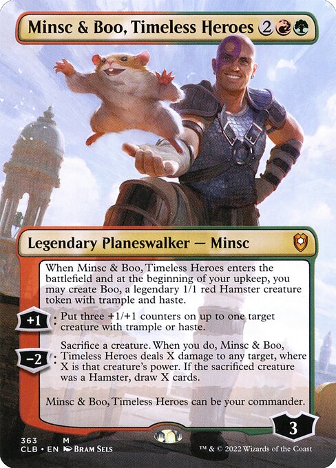 Minsc & Boo, Timeless Heroes (363) - BORDERLESS - NM