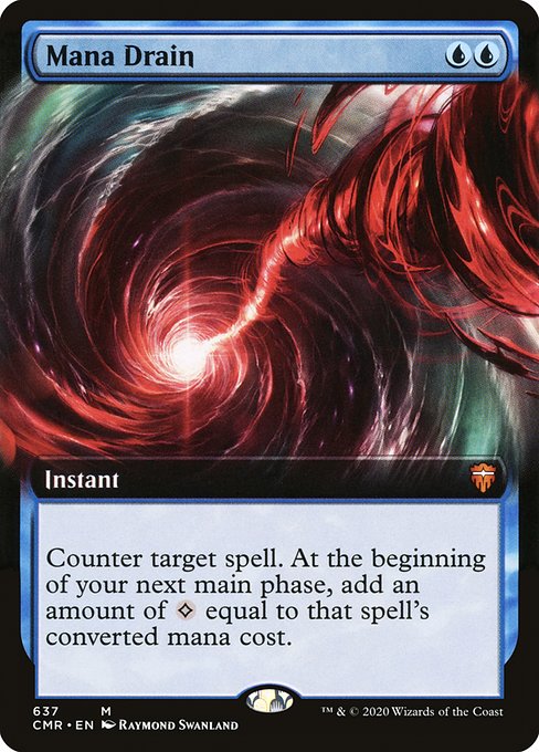 Mana Drain (637) - EXTENDED ART - NM