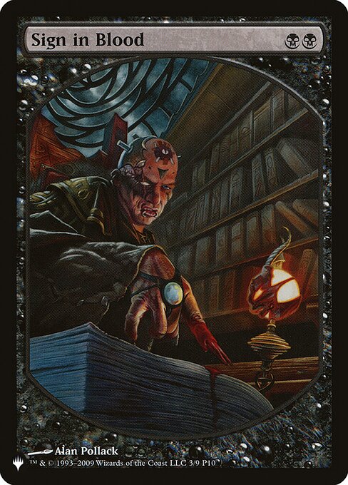 Sign in Blood (P10-3) - FULL ART - NM