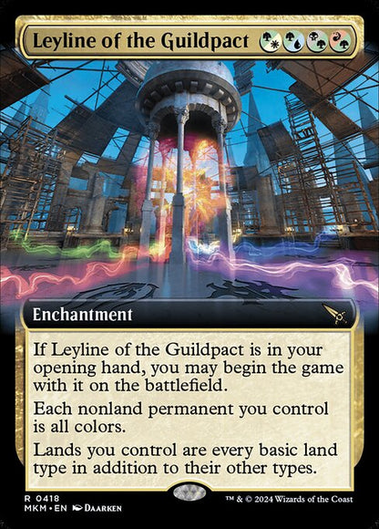Leyline of the Guildpact (418) - EXTENDED ART (Foil) - NM