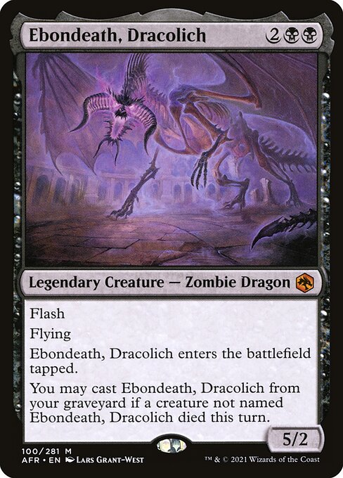 Ebondeath, Dracolich (100) (Foil) - NM