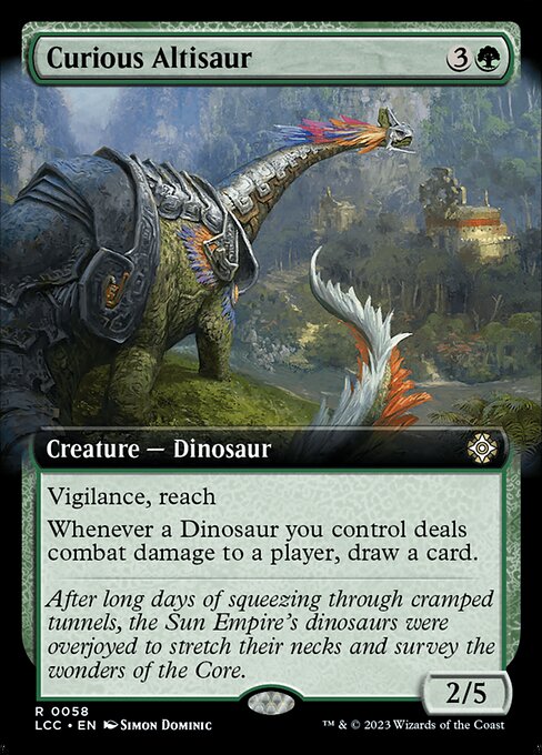 Curious Altisaur (58) - EXTENDED ART - NM