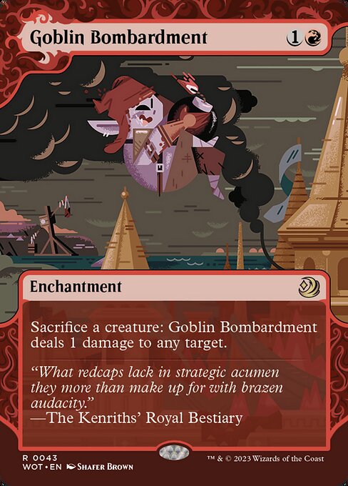 Goblin Bombardment (43) - BORDERLESS (Foil) - NM