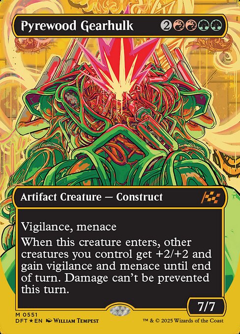 Pyrewood Gearhulk (551) - BORDERLESS (Foil) - NM
