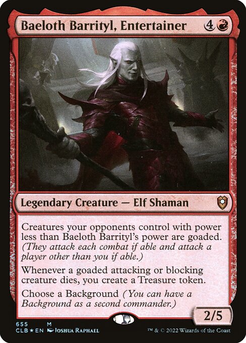 Baeloth Barrityl, Entertainer (655) (Foil) - NM