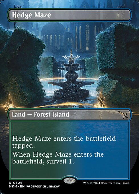 Hedge Maze (326) - BORDERLESS - NM