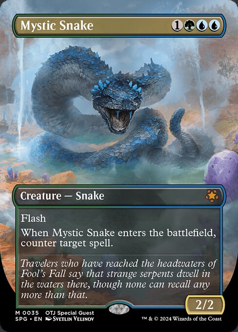 Mystic Snake (35) - BORDERLESS (Foil) - NM