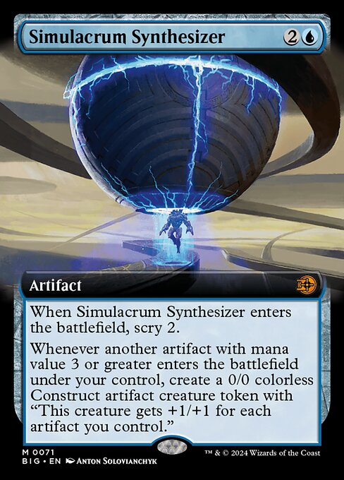 Simulacrum Synthesizer (71) - EXTENDED ART - NM